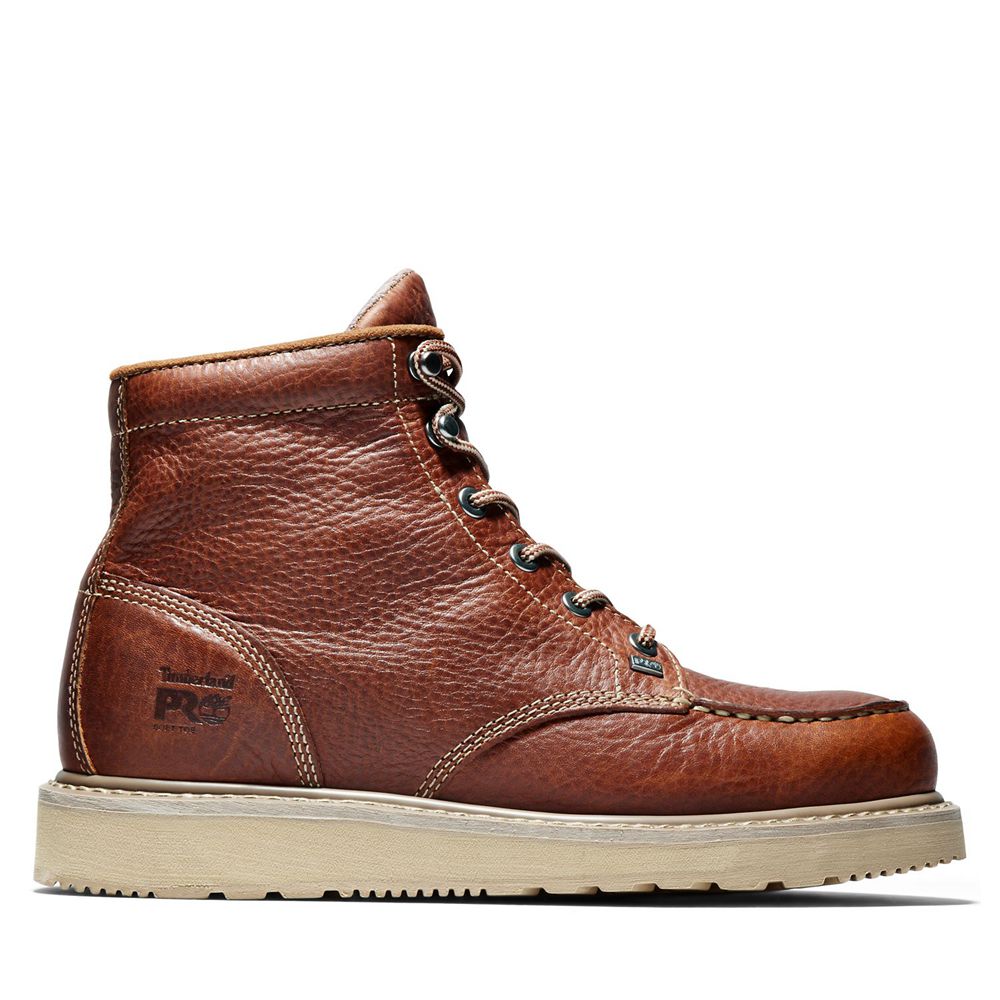 Bocanci De Muncă Timberland Barbati Maro - Pro® Barstow Wedge Moc Soft Toe - Romania - VLIMXB704